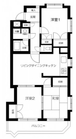 与野駅 徒歩7分 3階の物件間取画像